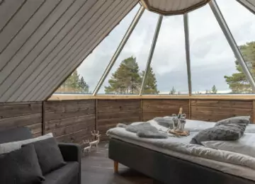 Escapade romantique sous un toit de verre