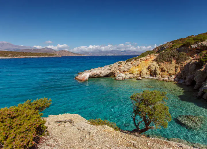 Cocon exclusif dans une baie protégée en Crète