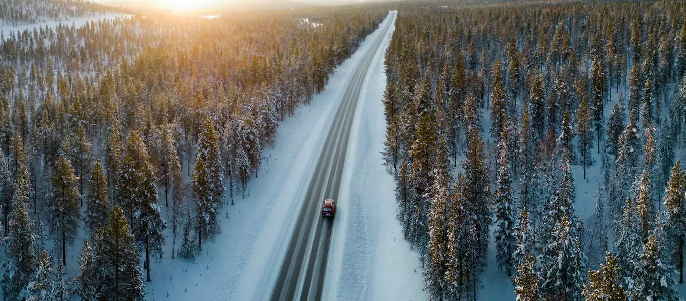 Road trip hivernal en Laponie